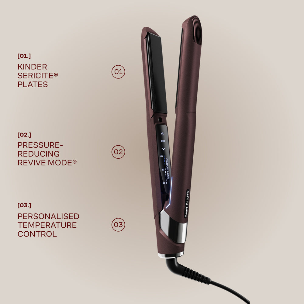 Luxury Dark Burgundy Original Iron Piastra