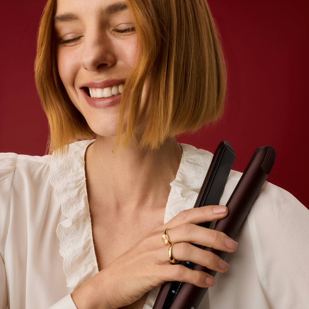 Luxury Dark Burgundy Original Iron Piastra