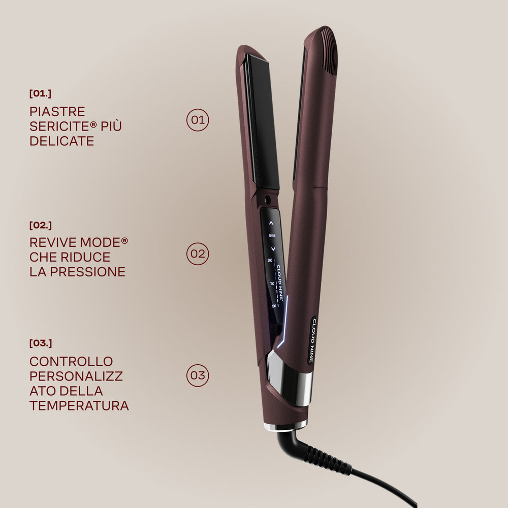 Luxury Dark Burgundy Original Iron Piastra